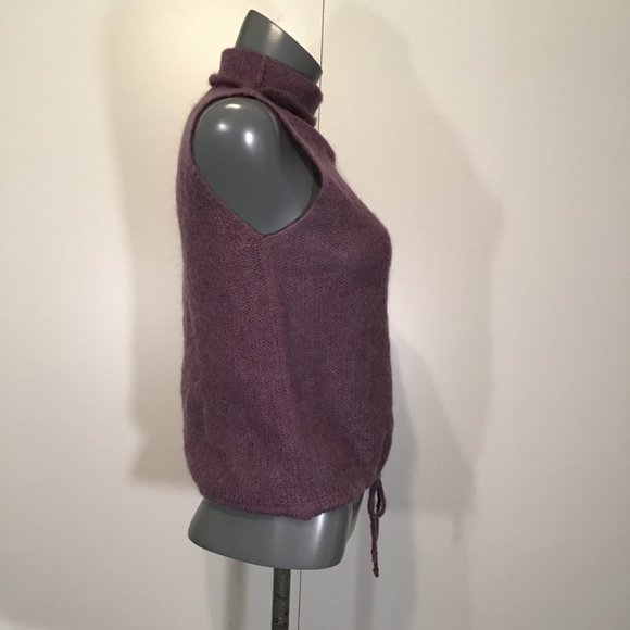 TDK Sleeveless Turtleneck Knit Top Size M - Picture 3 of 13